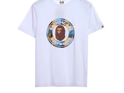 BAPE ape head seal printing short sleeves