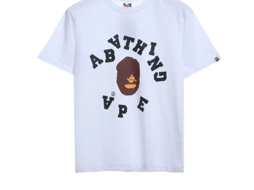 BAPE reverse ape initials printing short sleeves