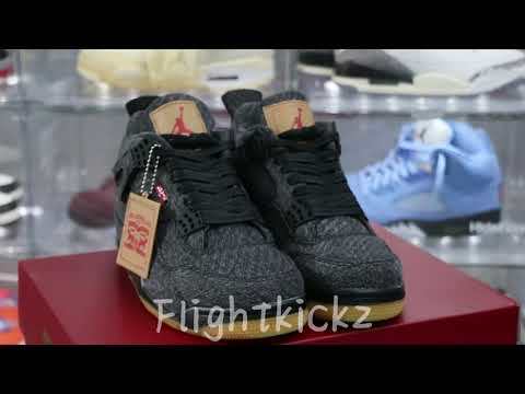 Air Jordan 4 Retro Levi's Black (Levi's Tag)