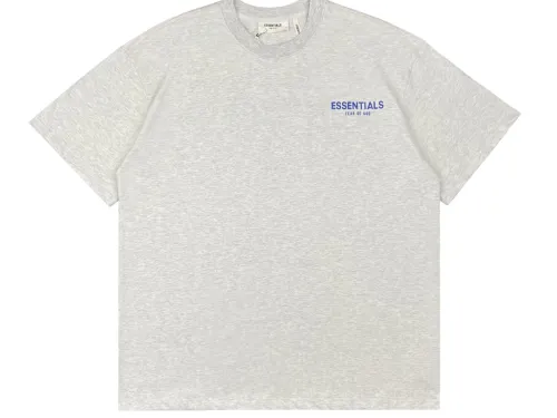 Fog double-line charity cloth short sleeves light gray