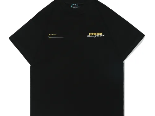 Represent X Manchester limited slogan print short-sleeved T-shirt black