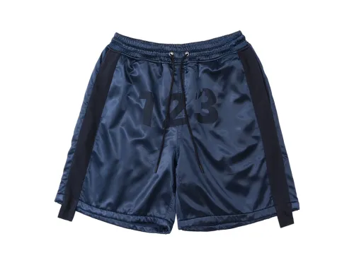 RRR-123 LOGO PRINT DRAWSTRING SHORTS
