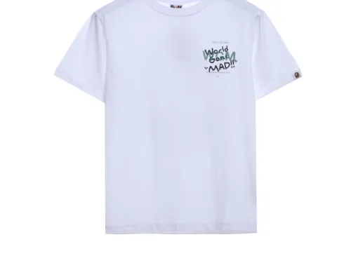 BAPE chest graffiti letters short sleeves