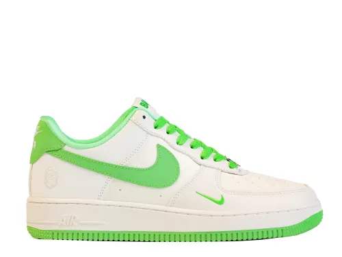 Bape X Nike Air Force 1 White Green Custom shoes