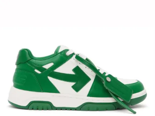 Off-White Green and White Out Of Office Sneaker