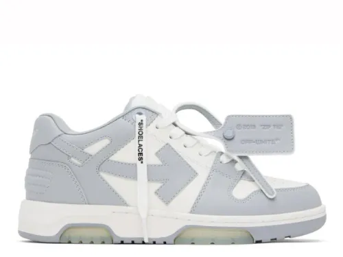 OFF-WHITE White & Gray Out Of Office Sneakers