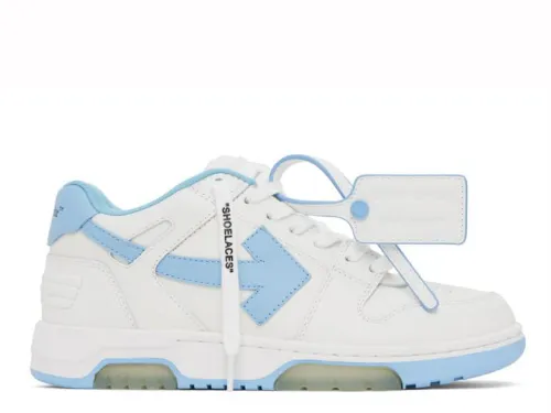 OFF-WHITE White & Blue Out Of Office Sneakers