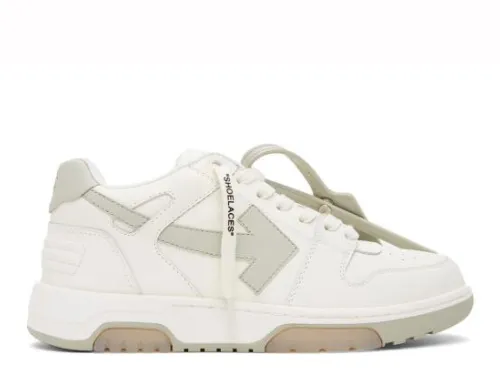 Off-White Off-White & Taupe Out Of Office Sneakers