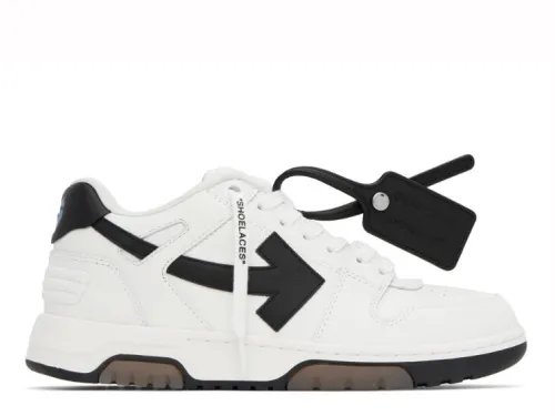 OFF-WHITE White & Black 'Out Of Office' Sneakers