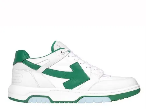 Off-White White Green Out Of Office OOO Low
