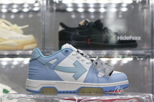 OFF-WHITE Blue & White Out Of Office Sneakers