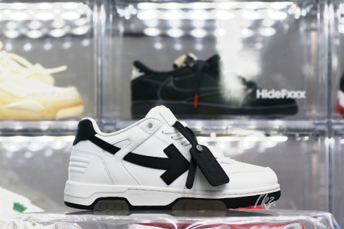 OFF-WHITE White & Black 'Out Of Office' Sneakers