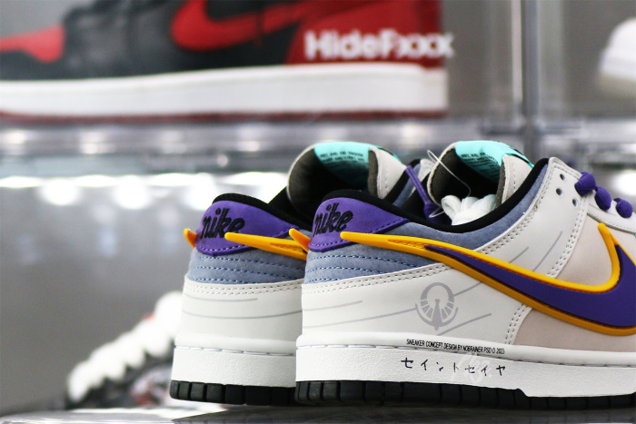 Nike SB Dunk Low &  Athena Sail Pink Purple Gold