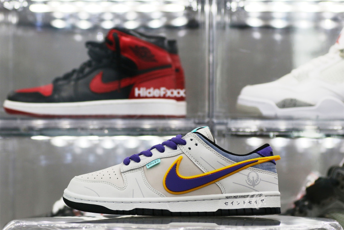 Nike SB Dunk Low &  Athena Sail Pink Purple Gold