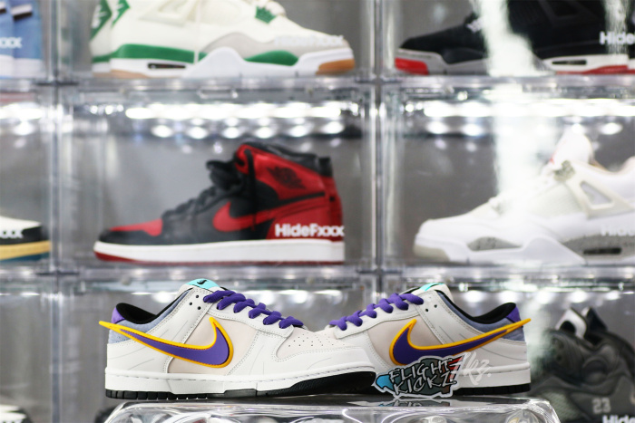 Nike SB Dunk Low &  Athena Sail Pink Purple Gold