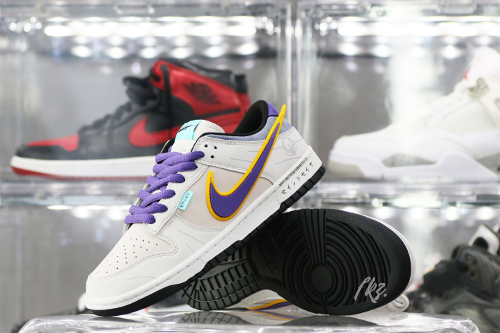 Nike SB Dunk Low &  Athena Sail Pink Purple Gold