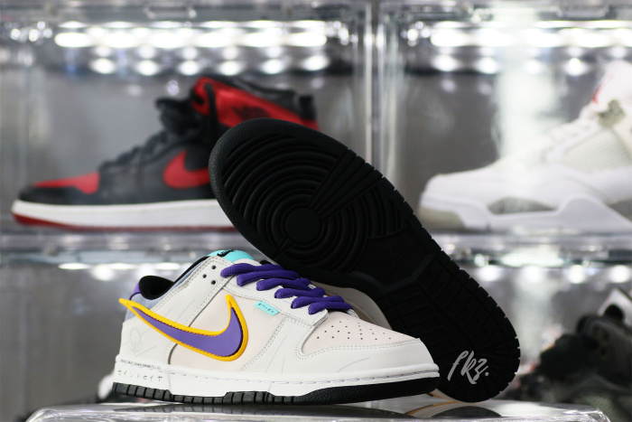 Nike SB Dunk Low &  Athena Sail Pink Purple Gold