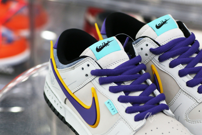 Nike SB Dunk Low &  Athena Sail Pink Purple Gold