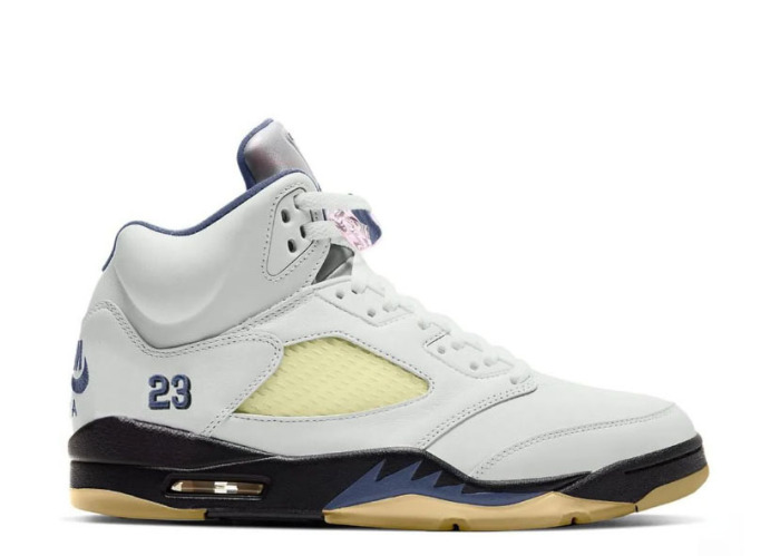 A Ma Maniere Air Jordan 5 SP  Photon Dust/Diffused Blue WMS(LN5 A1)