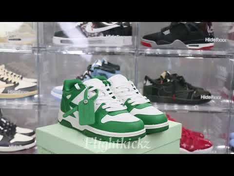 Off-White Green and White Out Of Office Sneaker