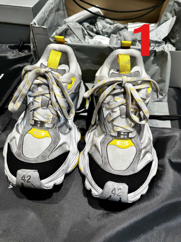 Balenciag*  Cargo Sneaker Grey Black Yellow