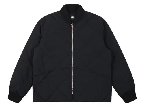 Stussy 8 Ball Olive Quilted Liner Jacket