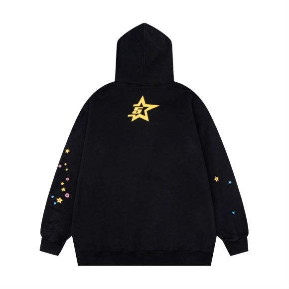 Sp5der Logo Pullover Hoodie Pink Suits