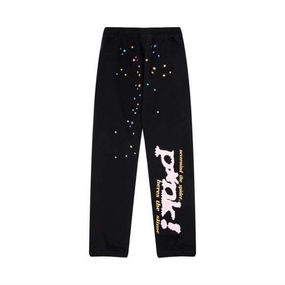 Sp5der Logo Pullover Hoodie Pink Suits