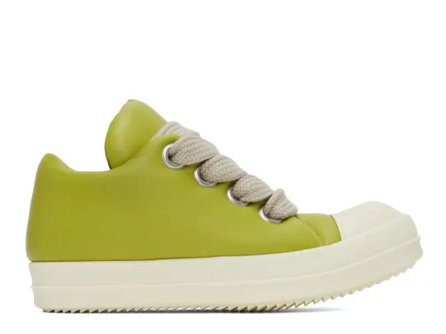 R!ck 0wens Jumbo lace-up padded Green Sneaker