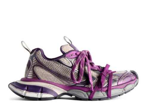 Balenciag*  Cargo Sneaker Grey Purple