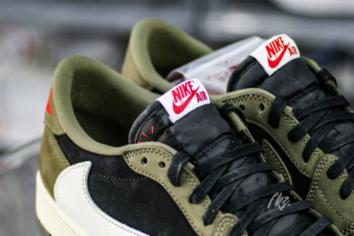 Travis Scott x Air Jordan 1 Low Black Olive  (LN5 A1 Batch)