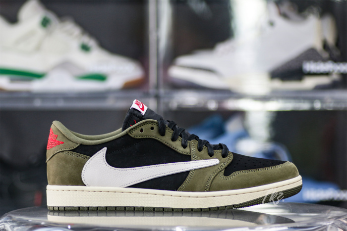 Travis Scott x Air Jordan 1 Low Black Olive  (LN5 A1 Batch)