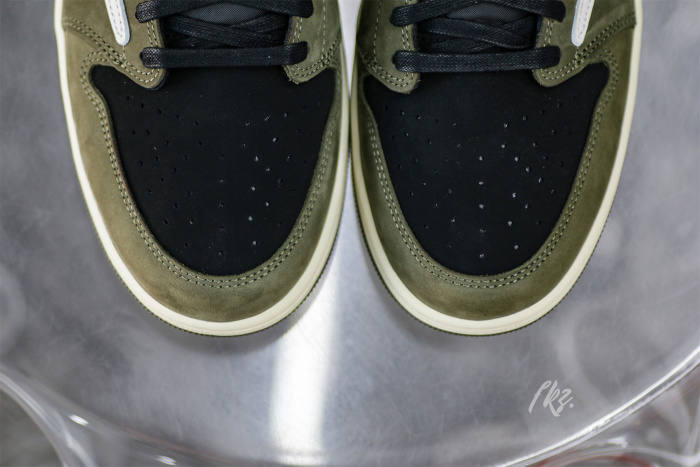 Travis Scott x Air Jordan 1 Low Black Olive  (LN5 A1 Batch)