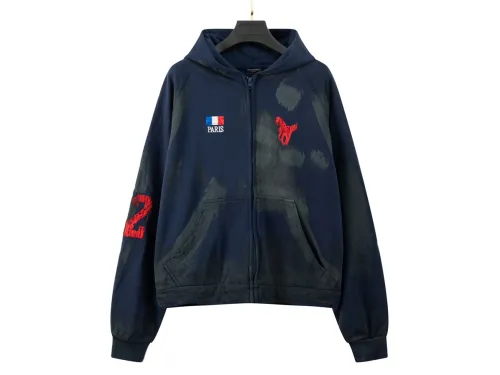 Balancig* Zip Up Hoodie 'Dark Navy'