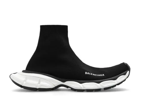 Balenciag* 3XL Sock Sneaker 'Black White'