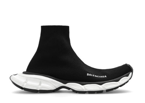 Balenciag* 3XL Sock Sneaker 'Black White'