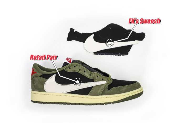 Travis Scott x Air Jordan 1 Low Black Olive  (LN5 A1 Batch)