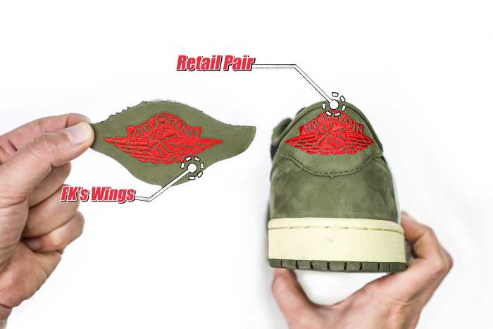 Travis Scott x Air Jordan 1 Low Black Olive  (LN5 A1 Batch)