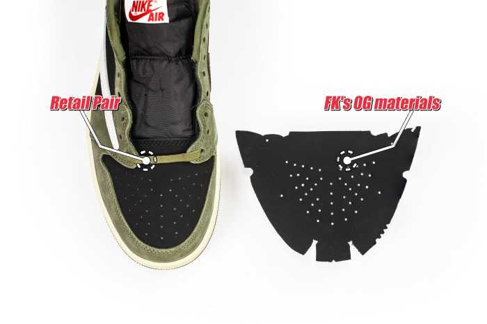 Travis Scott x Air Jordan 1 Low Black Olive  (LN5 A1 Batch)