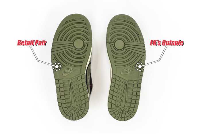 Travis Scott x Air Jordan 1 Low Black Olive  (LN5 A1 Batch)