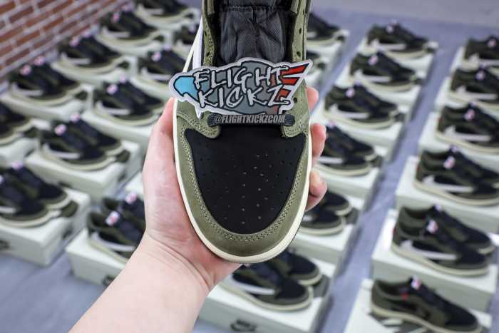 Travis Scott x Air Jordan 1 Low Black Olive  (LN5 A1 Batch)