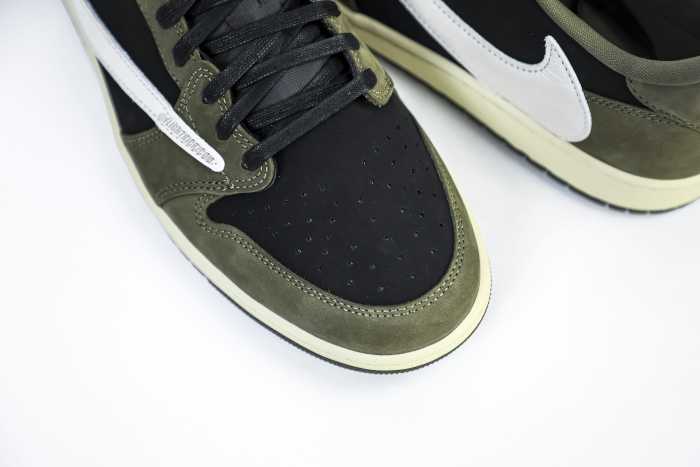 Travis Scott x Air Jordan 1 Low Black Olive  (LN5 A1 Batch)