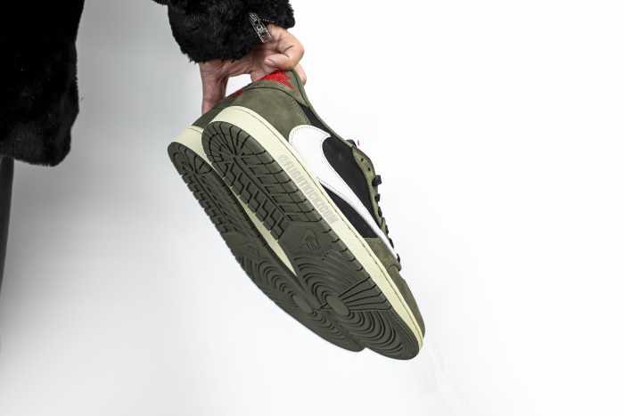 Travis Scott x Air Jordan 1 Low Black Olive  (LN5 A1 Batch)