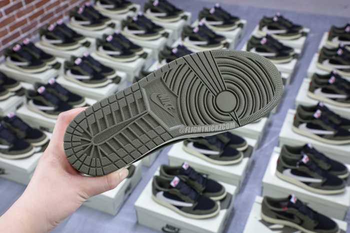 Travis Scott x Air Jordan 1 Low Black Olive  (LN5 A1 Batch)