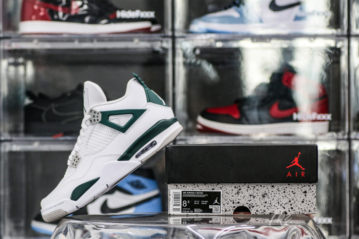 Air Jordan 4 White Oxidized Green Neutral Grey  2024