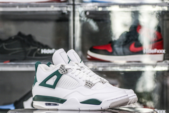 Air Jordan 4 White Oxidized Green Neutral Grey  2024