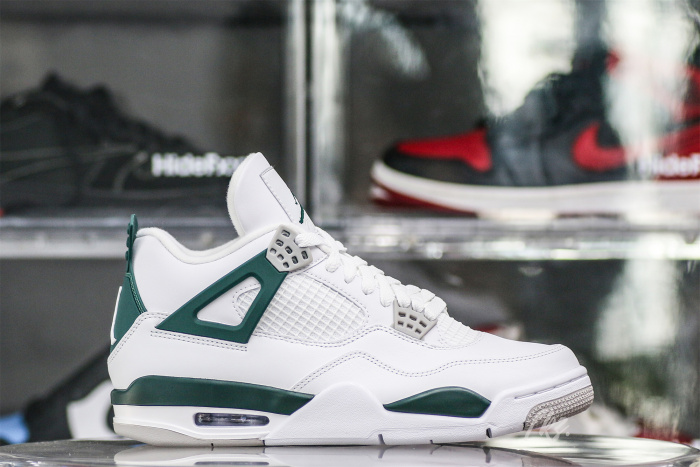 Air Jordan 4 White Oxidized Green Neutral Grey  2024