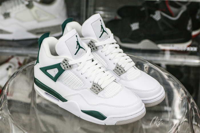 Air Jordan 4 White Oxidized Green Neutral Grey  2024