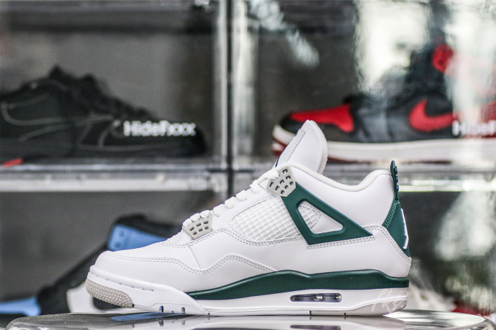 Air Jordan 4 White Oxidized Green Neutral Grey  2024