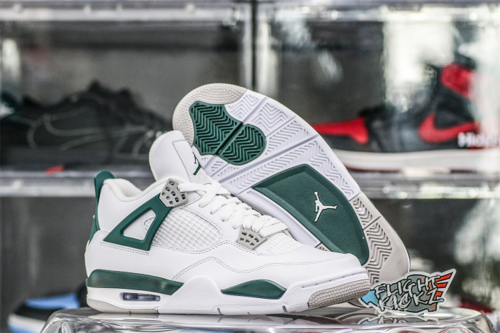 Air Jordan 4 White Oxidized Green Neutral Grey  2024